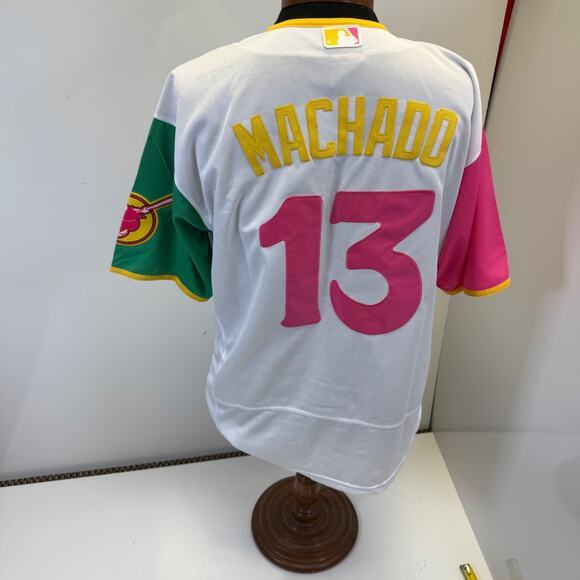 EXC! Nike Authentic Manny Machado San Diego Padres City Connect MLB Jersey Sz 44 - Picture 3 of 6
